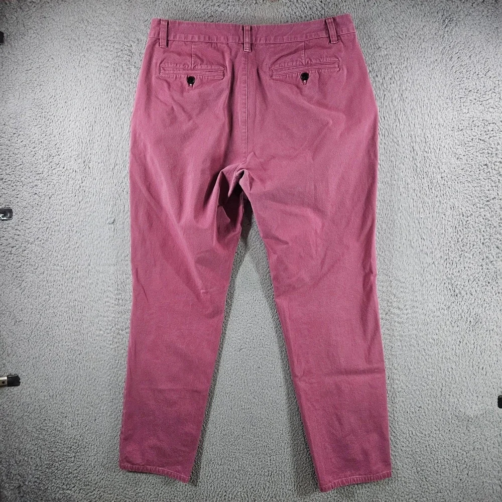 Bonobos Mens Athletic Fit Chino Pants Pink Stretch Cotton 33x32